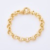 9ct Yellow Gold, 17.5cm Belcher Link Bracelet - As new