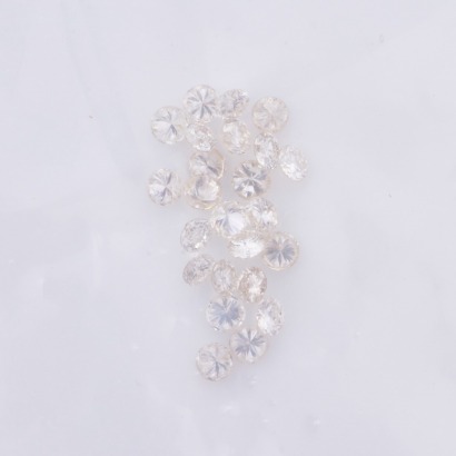 Parcel of 24 x Loose, Round Brilliant Cut Small Diamonds