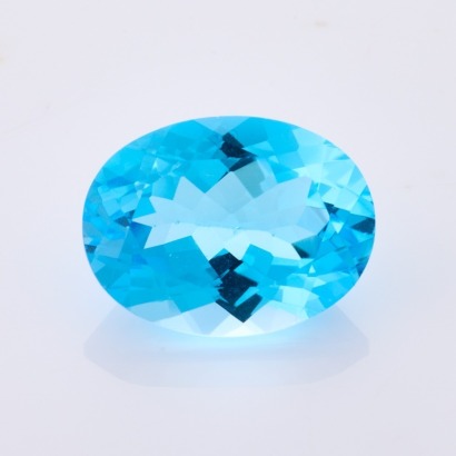 One Loose, 11.5ct Oval Cut Blue Topaz