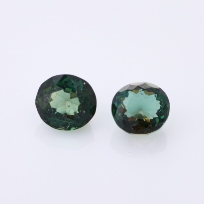 1.80ct Pair of Loose, Green Tourmalines
