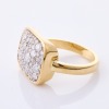 9ct Yellow Gold, Modern, 2.0ct Diamond Cluster Ring - 2
