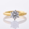Browns Jeweller, 18ct Yellow Gold, "Protea Collection" 1.00ct Diamond Ring