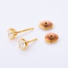 Browns Jeweller, 18ct Yellow Gold, "Protea Collection," 1.00ct Diamond Stud Earrings - 2