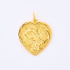 24ct Yellow Gold, Heart Shaped Pendant - 2