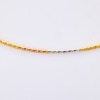 18ct Yellow, White and Rose Gold, 38cm Omega Style Collier, Made in Italy - 2