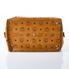 MCM, Cognac Leather Boston Bag - 2