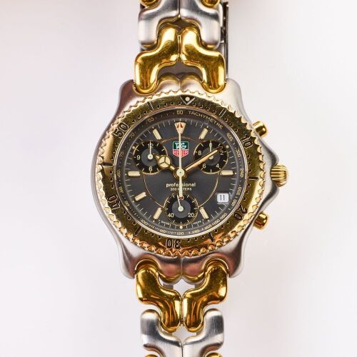 TAG Heuer, 39mm Two-Tone S/EL Quartz Choronograph Wristwatch, circa 1997