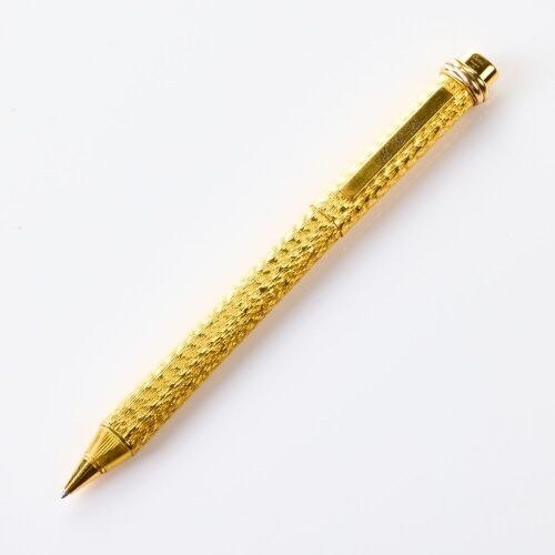 A Gold Coated, Cartier, Les Must de Cartier, Trinity Vendome Ballpoint Pen