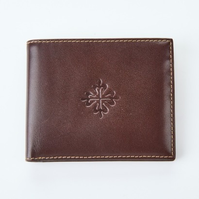 Patek Philippe, Brown Leather Bifold Wallet with Box - As New