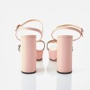 Gucci, GG Marmont Pink Leather Platform Sandals, Size 40 - 3