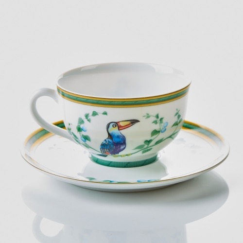 Hermès, Toucan Cup and Saucer Set