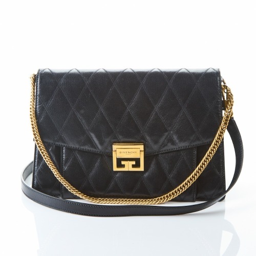 Givenchy, Medium GV3 Quilted Black Shoulder Bag