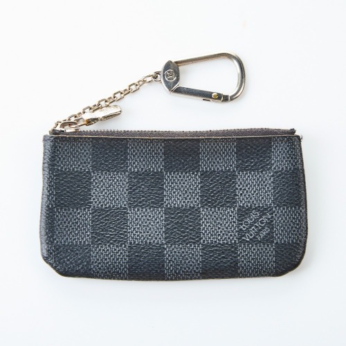 Louis Vuitton, Damier Graphite Pochette Cles Coin Purse with Box