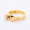 18ct Yellow Gold, Vintage, .92ct Diamond Ring, F colour, VVS clarity - 2