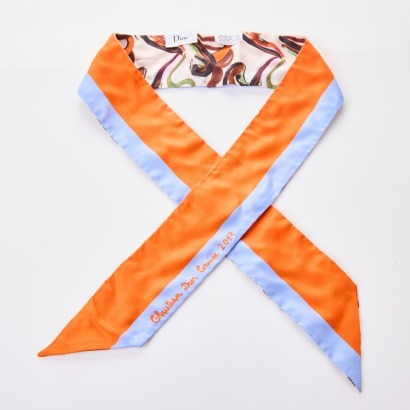Christian Dior, 100% Silk, Cruise Collection 2017 Scarf with Box