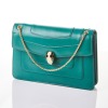 Bvlgari, Serpent Forever Emerald Green Leather Shoulder Bag