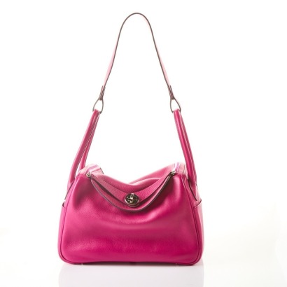 Herm&egrave;s, Rose Pourpre Taurillon Cl&eacute;mence Lindy 26