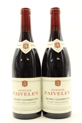 (2) 2010 Domaine Faiveley Les Cazetiers, Gevrey-Chambertin Premier Cru [JR17] [WS94]
