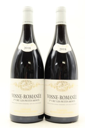 (2) 2018 Domaine Mongeard-Mugneret Les Petits Monts, Vosne-Romanee Premier Cru, 1500ml
