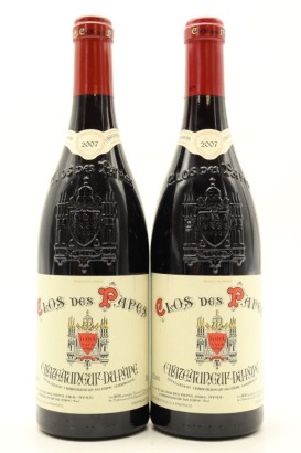 (2) 2007 Paul Avril Close des Papes Chateauneuf-du-Pape, Rhone [RP100] [JR19.5]