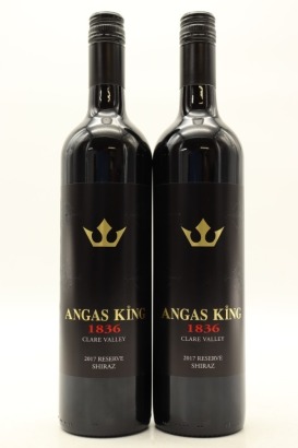 (2) 2017 Angas King Wines 1836 Reserve Shiraz, Clare Valley