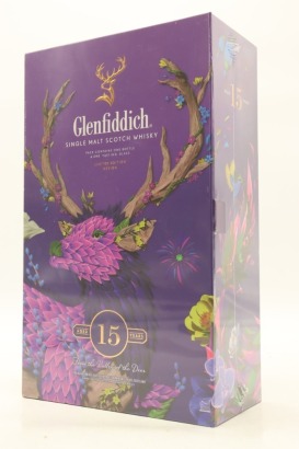 (1) Glenfiddich Limited Edition Design Our Solera CNY 15 Year Old Single Malt Scotch Whisky with 1 Tasting Glass