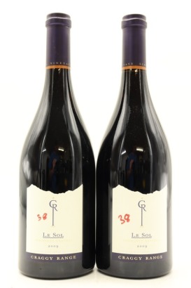 (2) 2009 Craggy Range Le Sol Syrah, Gimblett Gravels [RP96] [BC98]
