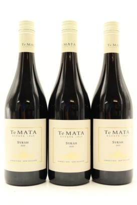 (3) 2020 Te Mata Estate Vineyards Syrah, Hawke's Bay