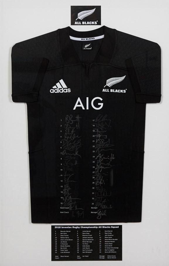 New Zealand All Blacks Rugby Entire Team Signed Jersey Autograph Shirt