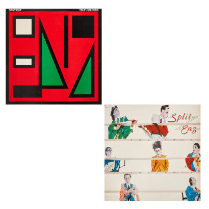 A Pair of Vintage Split Enz LP’s (True Colours/Dizrythmia)