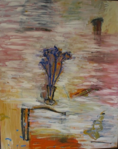 STEVEN HEMMENS Irises and Falling Figure