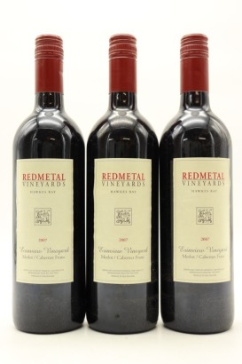 (3) 2007 Redmetal Euinview Vineyards Merlot - Cabernet Franc, Bridge Pa Triangle