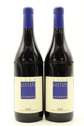 (2) 1999 Luciano Sandrone Aleste-Cannubi Boschis, Barolo DOCG [JR17.5] [RP95]