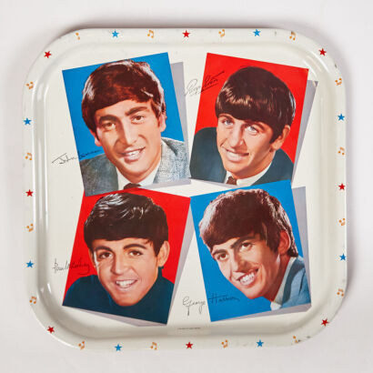 The Beatles Worcester Ware Tin Tray