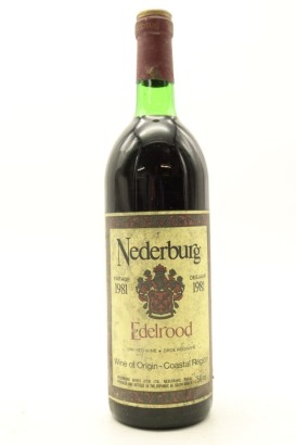 (1) 1981 Nederburg Edelrood, Coastal Region