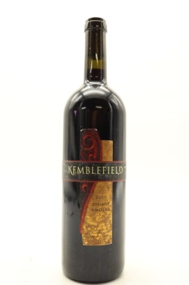 (1) 2000 Kemblefield Estate Winery The Reserve Zinfandel, Hawke's Bay