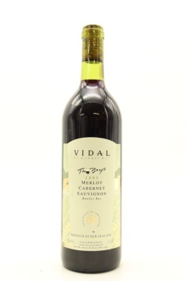 (1) 1995 Vidal The Bay Merlot - Cabernet Sauvignon, Hawkes Bay