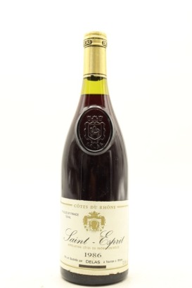 (1) 1986 Delas Freres Cotes du Rhone Saint-Esprit, Rhone