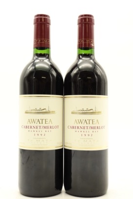 (2) 1992 Te Mata Estate Awatea Cabernets Merlot, Hawke's Bay