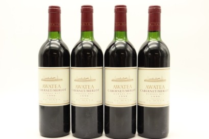 (4) 1990 Te Mata Estate Awatea Cabernets Merlot, Hawke's Bay
