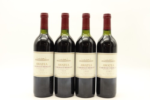 (4) 1989 Te Mata Estate Awatea Cabernets Merlot, Hawke's Bay