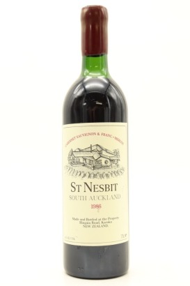(1) 1986 St Nesbit Cabernet Merlot Petit Verdot, Auckland (US)