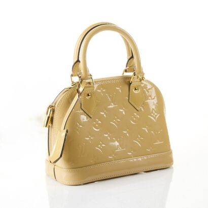 Louis Vuitton, Beige Vernis Alma BB Bag