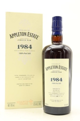 (1) Appleton Estate 1984 Hearts Collection 100% Pot Still 37 Year Old Jamaica Rum, 63% ABV (GB)