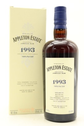 (1) Appleton Estate 1993 Hearts Collection 100% Pot Still 29 Year Old Jamaica Rum, 63% ABV (GB)