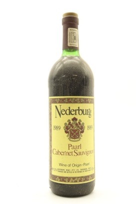 (1) 1989 Nederburg Cabernet Sauvignon, Paarl