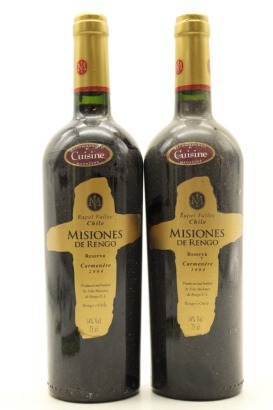 (2) 2004 Misiones de Rengo Reserva Carmenere, Rapel Valley