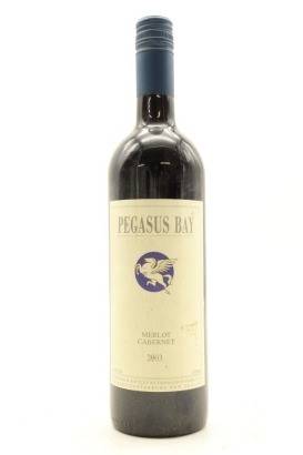 (1) 2003 Pegasus Bay Merlot - Cabernet Sauvignon, Waipara