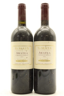 (2) 2010 Te Mata Estate Awatea Cabernets Merlot, Hawke's Bay