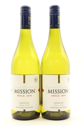 (2) 2023 Mission Estate Winery Pinot Gris, Hawke's Bay